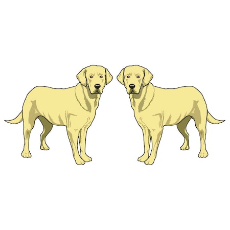 Labrador Retriever Dog Decal, Dog Lover Decor Vinyl Sticker